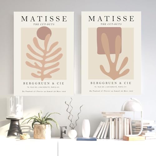 Affiche Matisse découpe abstraite décoration murale chambre d'hôte