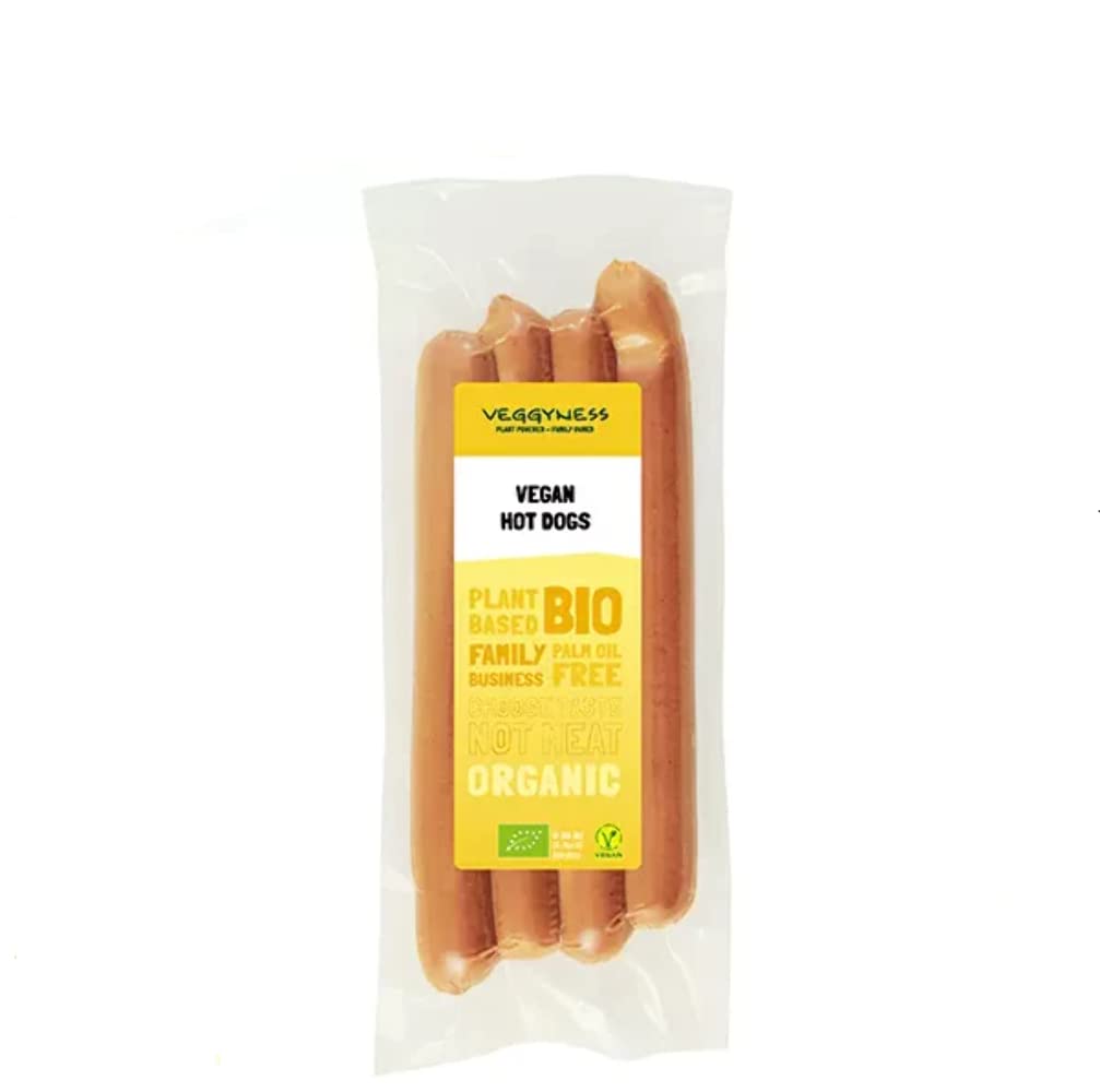 Veggyness Vegan Hot Dogs Seitan-Based Vegan Meat Alternative 200g