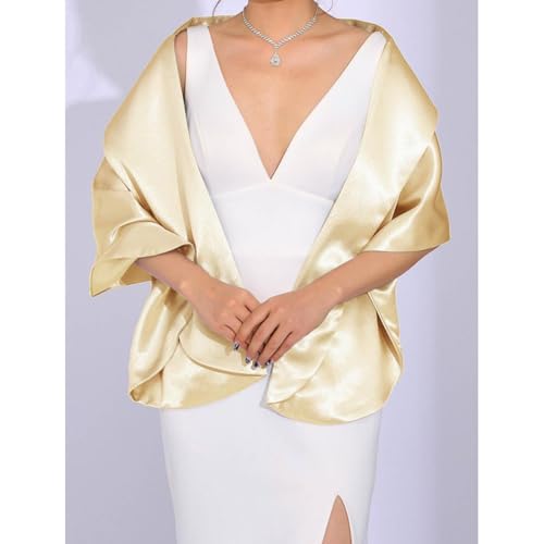 Elegant Satins Bridal Shawl Hand Embroidered Edges Shawl Wedding Women For Dresses Evening Gowns Hand Embroidered Event Stole3