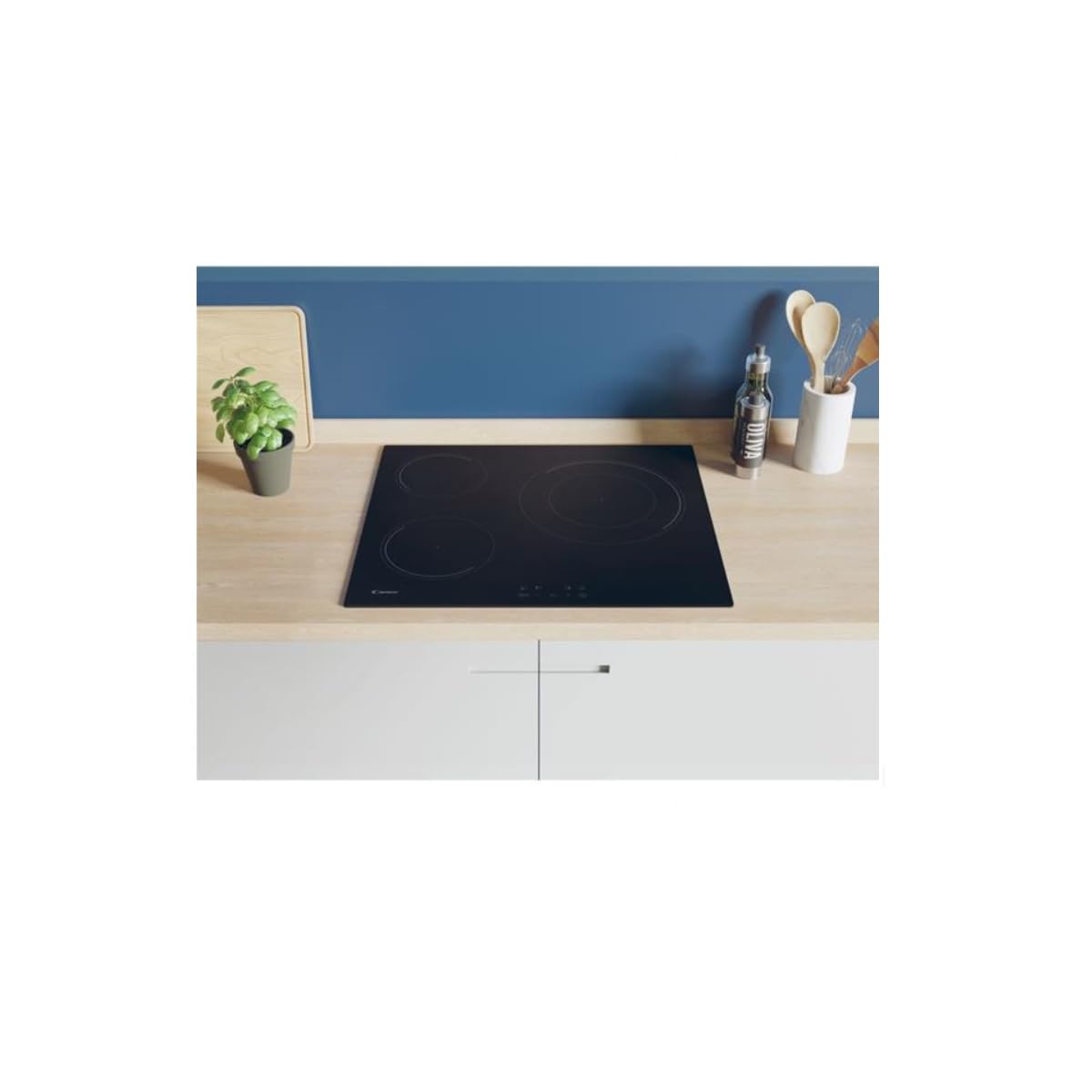 Plaque de cuisson induction CANDY 3 foyers - L 60 cm - CI633CBB/1 - Noir