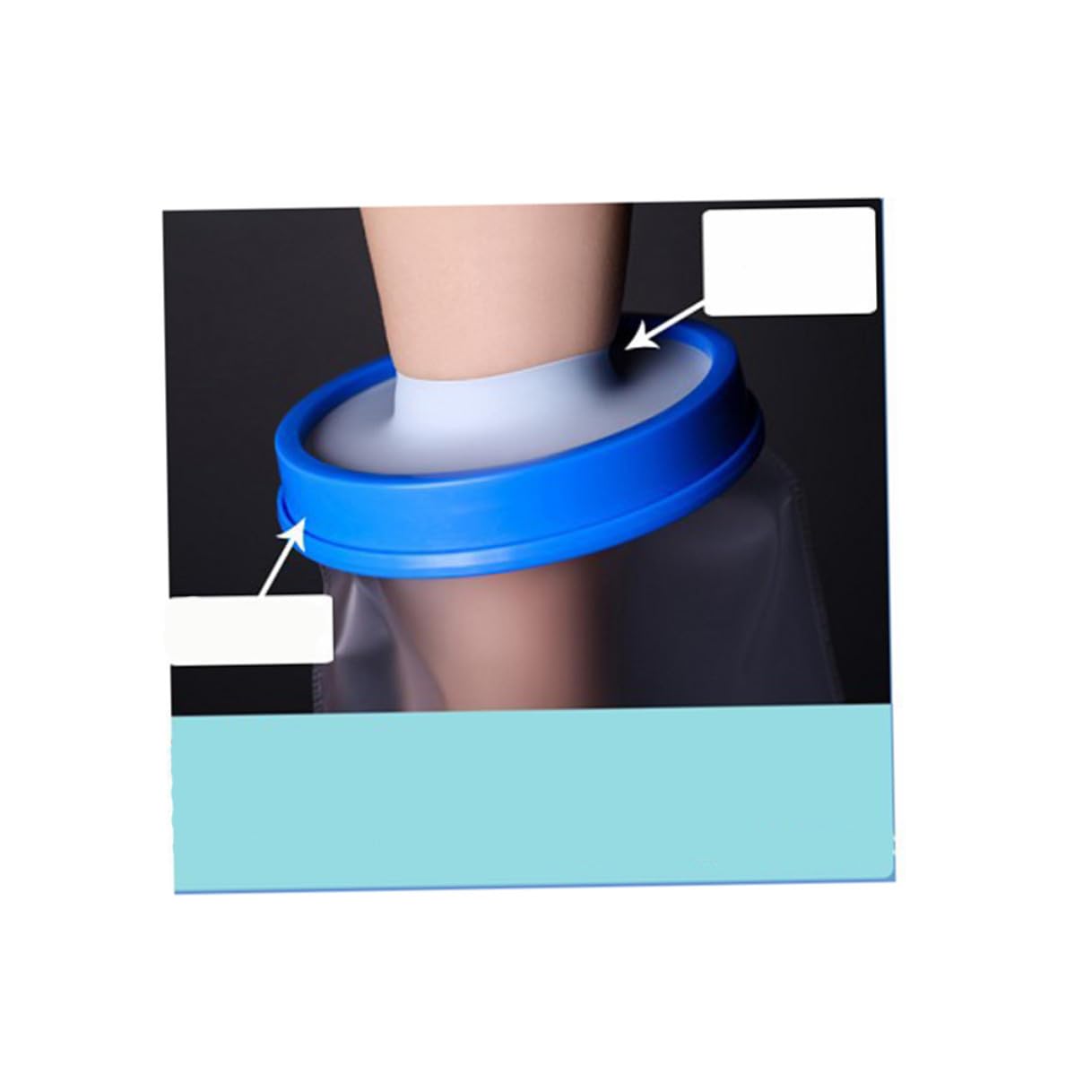 Homoyoyo Protège-plâtre Étanche pour Jambe Adulte Housse Imperméable pour Douche Convient à Gauche et Droite Réutilisable Couleur Aléatoire