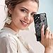 Dumkery Cute Flowers Case Compatible with Samsung Galaxy S21 Ultra 5G, Rose Aesthetic Black Line Art Floral Pattern Print, Hard PC Anti Scratch Anti Fingerprint Shockproof Cover for Girls Women