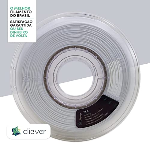 FILAMENTO PLA CLIEVER 3D 1KG - 1,75mm - BRANCO
