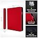 Vault X 12 XL Pocket Trading Card Zip Binder - 624 cards, Premium Exo-Tec Album Material, 26 Side-Loading Pages, Folder for Collectible Card Games, Sports, TCG (Red)