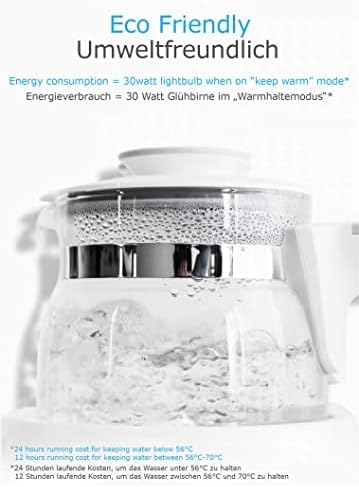 ÜneeQbaby - mit Nachtlicht, Babynahrung Wasserkocher für Milchfutter, EU-Ausgabe