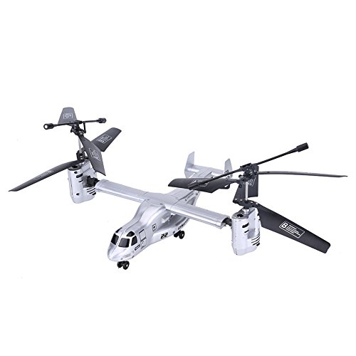 Zouminy Remote Control Plane RC Airplane Aircraft Helicopter Model Vehicle(Silver)