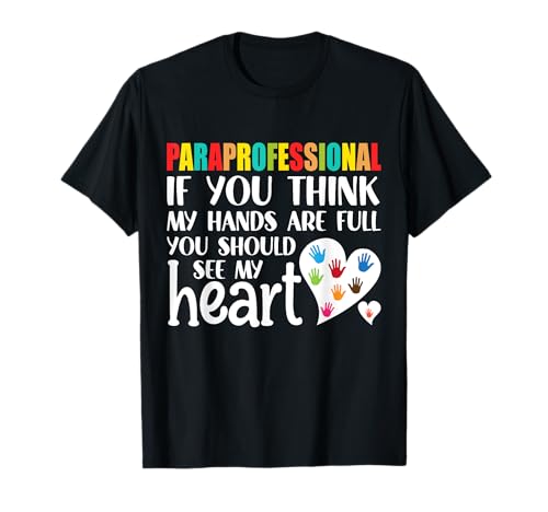 Paraprofessional Paraeducator Novedad Camiseta