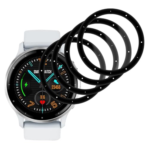 FOXZKISS 4 Stück Ultra-HD Schutzfolie für Garmin Venu 3 Panzerglas Anti- Kratzer Schutzglas für Garmin Venu 3 Panzerfolie Einfach Installieren Displayschutz