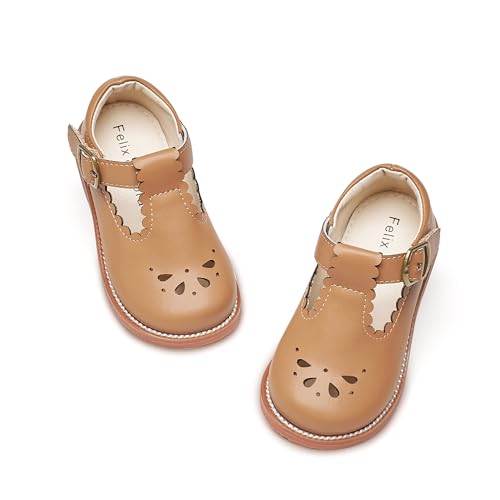 Image of Felix & Flora Toddler Little Girl Mary Jane Dress Shoes - Ballet Flats for Girl Party School Shoes