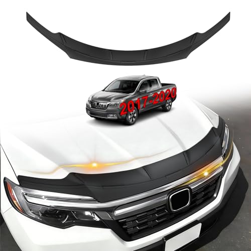 Image of TripleAliners Hood Bug Deflector Protector for 2017-2020 Honda Ridgeline | Hood Protector, Bug Deflector Shield Replacement, Flexible TPE Material, Easy to Install, Upgraded adhesion