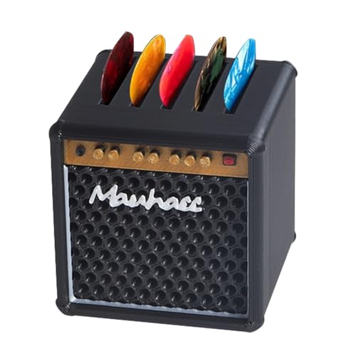 Guitar Pick Case Guitar Picks Holder Amp Speaker Guitar Pick Box | Guitar Pick Storage Container for Guitar Players Lovers | Guitar Picks Organizer | Simulation Speaker Desktop Ornaments Gift