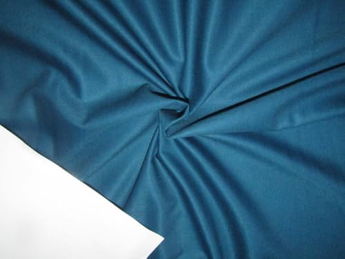 Tissu en laine bleu sarcelle de qualité supérieure pour couture haut de gamme
