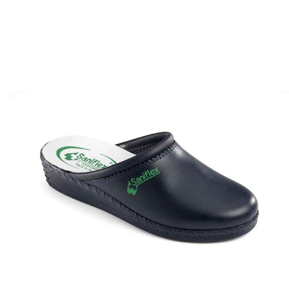840-1 Médico Certificado Zuecos Mules Zapatillas Zapatos de Cuero, Mujer