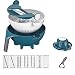 Alavo Nueve en un Cortador de Vegetales multifuncionales, Cesta de Drenaje, Gadgets de Cocina domésticos,Azul,2000ml