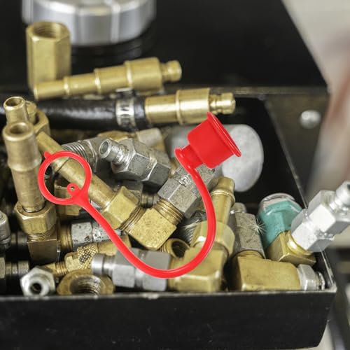 Tapas para acoplamientos hidráulicos de plástico protector contra polvo 4 piezas 7