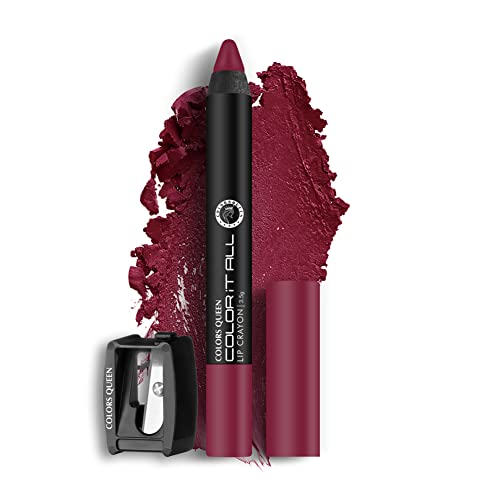 Image of Colors Queen Color It All Long Lasting Non-Transfer Lip Crayon Lipstick + Matte Perfect Long Lasting Liquid Matte Lipstick Combo (Dynamite Berry, Pomegranate Pink)
