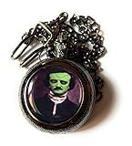 Reloj de bolsillo hombre EDGAR ALLAN POE - ZOMBIE - RELOJ negro DE BOLSILLO CABALLERO - Complemento de su Traje Chaleco/Boda/Evento/Celebración/Cumpleaños/Aniversario/Sorpresa/Graduación/Evento