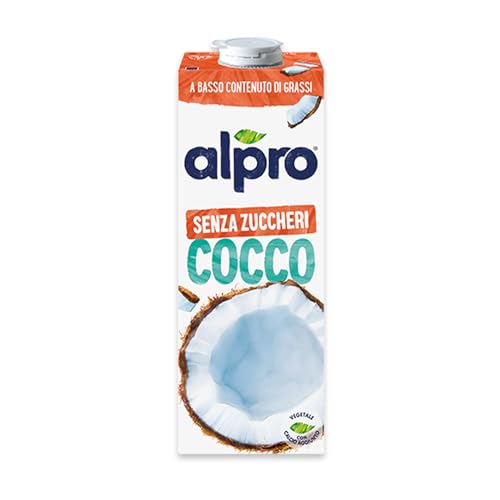ALPRO SENZA ZUCCHERI, Bevanda al COCCO, 100% vegetale con vitamine B2, B12 e D, 1 L