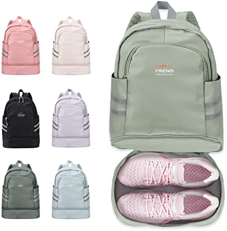coofay Gym Backpack For Women Waterproof Backpack With Shoe Compartment Lightweight Travel Backpack Sports Backpack Small Gym Bag