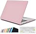 Produktbild iNeseon 2010-2017 MacBook Air 13-Zoll Hülle Case(Modell A1466 A1369), Plastik Hartschale Schutzhülle Schale Cover mit Tastaturschutz für MacBook Air 13 (Größe 32,5 x 22,7cm), Rose Quartz