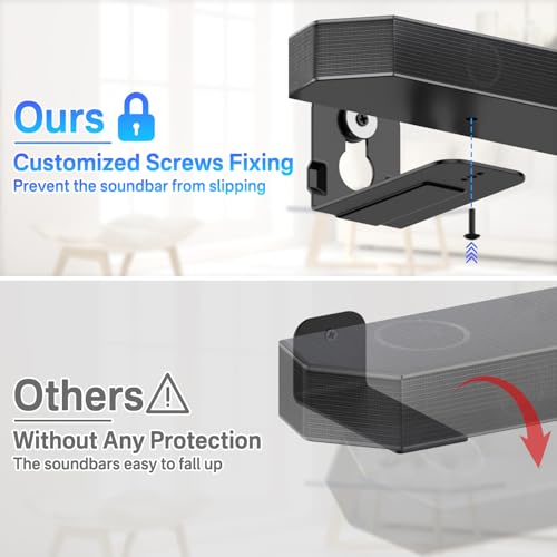 Image of Heavy Duty Soundbar Wall Mount for Samsung HW-Q990F /Q930F /Q900F /Q800F Mount Under or Above TV, Low Profile Floating Design Fits Q990D /Q930D /Q900D /Q800D, Q990C /Q930C /Q900C /Q800C, Q990B /Q930B /Q800B