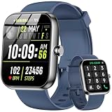 SENBONO Smart Watch with Alexa Built-in 1.83" HD 2026 Health Fitness Tracker Bluetooth Calls and Notifications Heart Rate Sleep Monitor Fitness Watch with 120+ Sport Modes for iPhone Android Blue