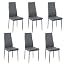 6 Dark Gray Chairs