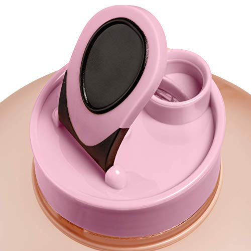 Natureworks Hydromate Half Gallon Water Bottle With Times To Drink Bpa Free Leak Proof Reusable Jug With Handle 64 Oz #TOP4