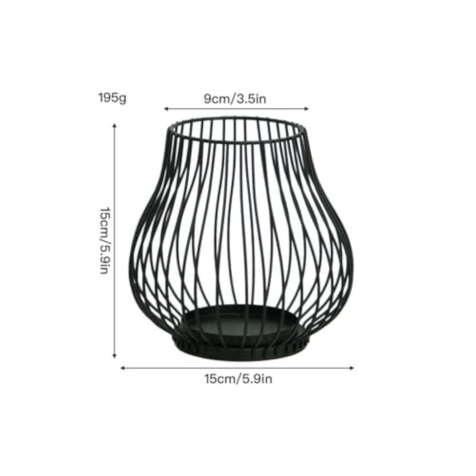 Decorative Wire Candle Holder for Tabletop