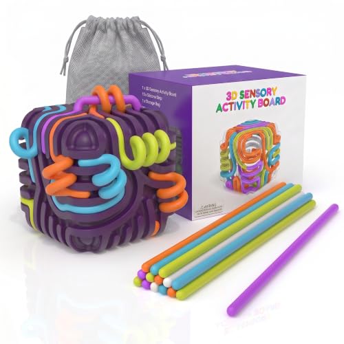 Sensory Activity Board Cube Fidget Toys for Kids & Adults