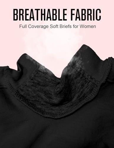 Plus Size XL-6XL BoyShorts Underwear for Women High Waisted Panties Stretch Boxer Boxer Briefs 4 Pack4