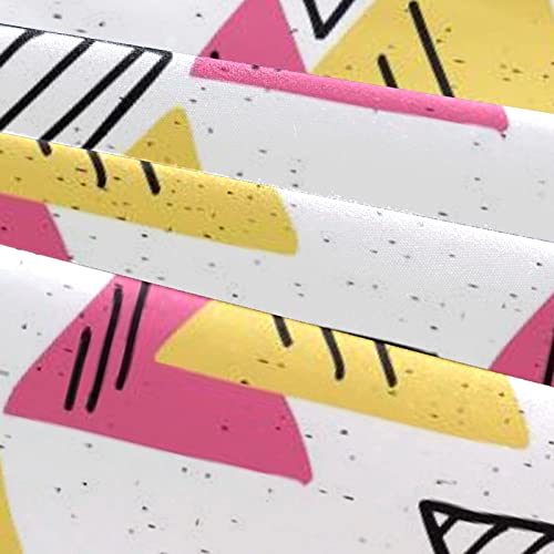 Parure de lit douce anti-plis avec housse de couette triangles géométriques - 6