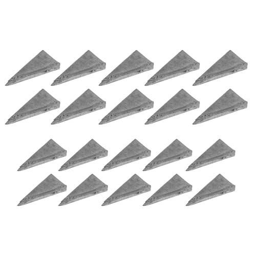 iplusmile Coins de Manche Marteau 20 Pièces, Cales en Fer Triangulaires pour Hache, Fournitures pour Pose et Réparation D'outils de Jardin et Bricolage