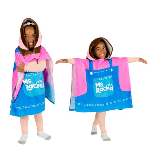 Franco Ms. Rachel Kids Beach/Pool/Bath/Camping Hooded Towel Poncho 24