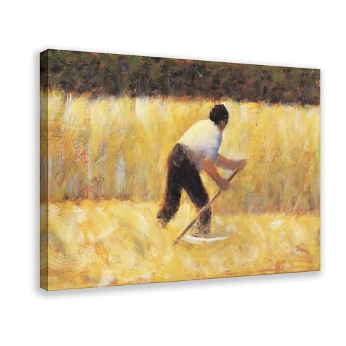 The Mower de Georges Seurat impression sur toile pour habiller un mur vide