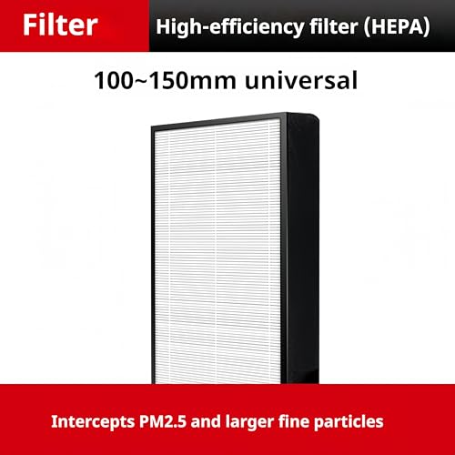 Caja de filtro de purificación de 3 capas, sistema de filtración de tres etapas con filtros HEPA y de carbono, para conductos de ventilador en línea de 150 mm de diámetro para entrada de aire fresco y - imagen 8