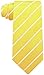 Scott Allan Mens Formal Pencil Stripe Necktie - Lemon Yellow and White