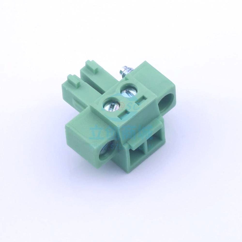 2 Pcs 3.81mm Row: 1 Pin per Row: 2 Plug-in Terminal P=3.81mm Plug 3.81mm 15ETYKM-3.81-02P-14-00AH