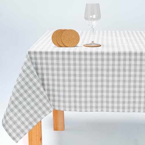 Jarapa Home Mantel Antimanchas Hule Mesa Rectangular Repele Líquidos y Manchas. Tela Resinada Suave de Algodón - Mantel Rectangular