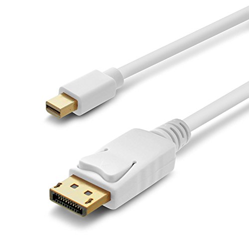 Technotech Mini DP to DP DisplayPort Cable 4K Resolution Ready (5 Meter, White)