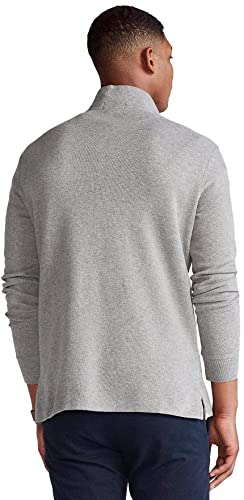 Polo Ralph Lauren Mens Classic Estate-Rib Quarter-Zip Pullover Sweater (XXL, MetalicGreySigPny)4