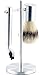Produktbild Sichler Men's Care Rasierhobel Set: Edelstahl Rasier-Set mit Pinsel und Ständer, kompatibel mit Gilette-Klingen (Rasierhobel Edelstahl, Rasierhobel Set Herren, Rasierpinsel)