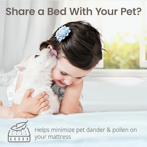 Image of SafeRest Waterproof Mattress Protector Twin Size - Absorbent Breathable Soft Fitted Bed Cover with 18 inch Deep Stretchable Pockets - Machine Washable Twin Mattress Cover