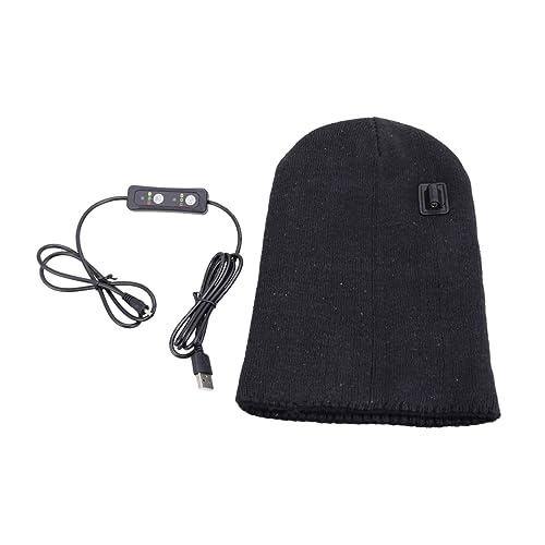 Bonnet chauffant noir pour les activités extérieures et randonnées