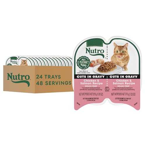 Image of Nutro Perfect Portions Cuts Wet Cat Food, Chicken & Salmon, 2.6 oz, 24 ct