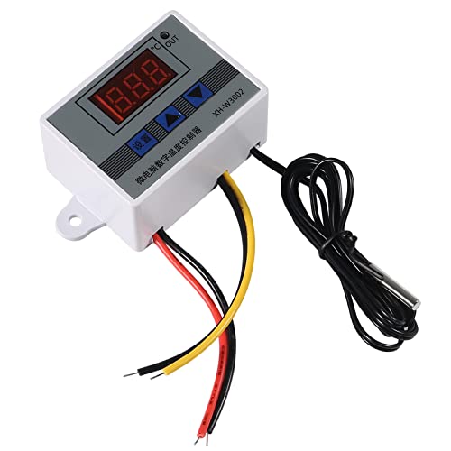 Diann 3Pcs Xh-W3002 Digital Temperature Controller 110-220V Led Thermostat Switch Temperature Relay Switch Module With Waterproof Probe Programmable Minus 50 To 110 Degree #TOP5