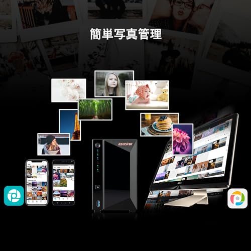 ASUSTOR ASUS子会社 NAS キット 2ベイ AS3302Tv2 Drivestor 2 Pro Gen2 クアッドコア CPU搭載 2.5GbE高速ポート DDR4 2GBメモリ搭載 メーカー3年保証 国内正規代理店品