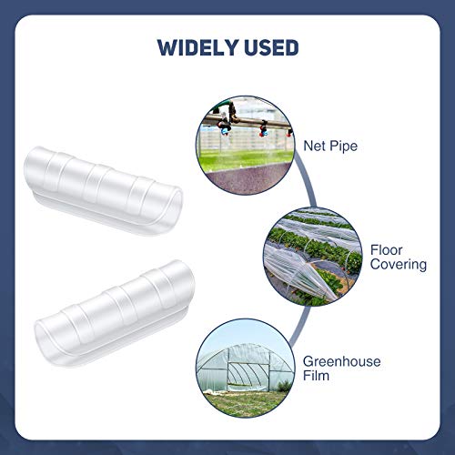 White Clamps Farm Plastic Clamps Greenhouse Film Clamps Grip White Clamp Pvc Pipe Plastic Clamps For Greenhouse Plant Supplies (40 Pieces,3/4 Inch) #TOP5