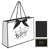 Utilisations multiples : Convient aux jeunes filles, aux femmes et aux seniors. Disponible dans une variété de couleurs, ce sac cadeau simple et élégant est livré avec du papier cadeau et une carte de vœux (vous pouvez écrire une bénédiction pour vos proches, votre famille ou vos amis). Il est parfait pour les anniversaires, Noël, la fête des Mères, la Saint-Valentin, les remerciements, les cadeaux d'affaires, les enterrements de vie de jeune fille ou toute autre occasion.