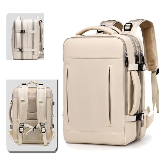 JMSUN Mochila de Viagem Expansivel Masculina Feminina, Mochila Para Notebook Executiva Impermeável Reforçada Mochila de viagem coofay casual e versátil